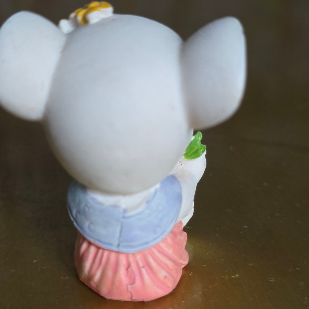 Vintage Anthropomorphic Pig & Mouse Figurines Set Whimsical Animal Pig Core - Picture 13 of 16